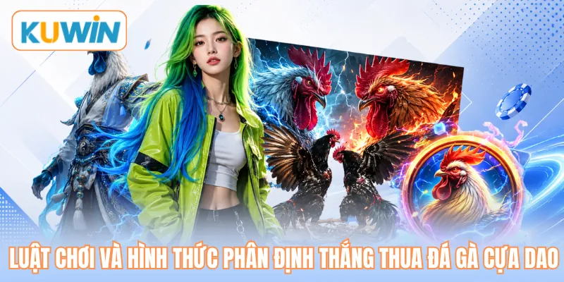 Luật chơi và hình thức phân định thắng thua đá gà cựa dao Luật chơi và hình thức phân định thắng thua đá gà cựa dao